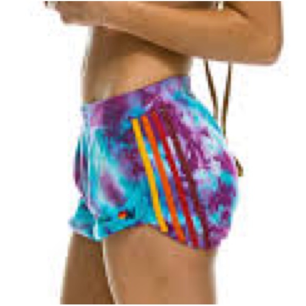 Aviator Nation 4 Stripe Hand Dyed Jogger Shorts size small